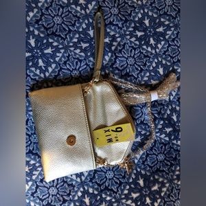 Mix number 6 brand gold leather crossbody/ handbag.